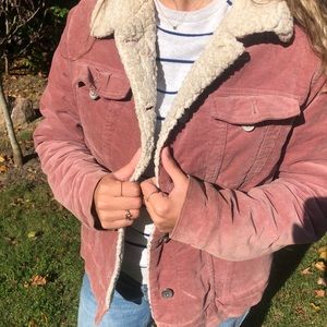 Pink Cozy Teddy Material Jacket